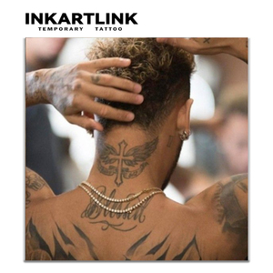 INKARTLINK Pegatina <span class=keywords><strong>de</strong></span> tatuaje para el cuerpo, tatuaje temporal <span class=keywords><strong>de</strong></span> papel, Cruz Bendita, impermeable, ecológico, <span class=keywords><strong>de</strong></span> larga duración (15 días), a granel - Product Image 2