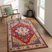 Tapis de luxe au design abstrait, écologiques, adaptés aux animaux domestiques, tapis de salon rembourrés, ensemble de tapis en velours cristal pour la maison