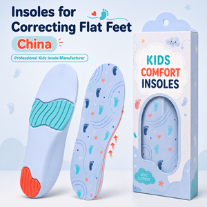 Solette Ortopediche Personalizzate in PU per Bambini, Traspiranti, per Correzione Piede Piatto e Valgo, Design a Otto Caratteri, per Gambe a O - Product Image 1