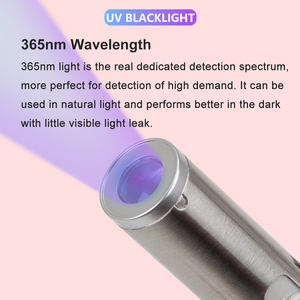 ไฟฉาย UV สีดำ365nm แสงอัลตราไวโอเลต LED สีดำไฟฉายเครื่องตรวจจับแสงสีดำแมงป่องเตียงแมลงเรซิ่นรักษาคราบสัตว์เลี้ยงสุนัขปัสสาวะ - Product Image 3