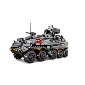 SEMBO CN171 askeri teknik kamyon plastik yapı taşları Wandering toprak oluşturucu kamyon seti oyuncak modeli