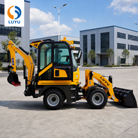 Mini-chargeuse-pelleteuse LUYU 1-2 tonnes 4x4, machine compacte pour travaux de terrassement, utilisation agricole et de construction