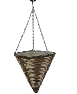 Aphixh — panier de rangement en rotin, naturel tissé à la main, décoratif, pour l'extérieur/la maison et le jardin, à suspendre, pour pots ou fleurs - Product Image 3