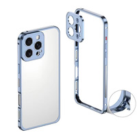 Nouvelle Arrivée : Coque de Protection en Alliage d'Aluminium avec Sangle de Maintien et Dissipation Thermique pour iPhone 16 Pro Max, 15 Plus, 14, 13, 12, 11