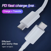 Vente en gros type-c à type-c charge rapide couleur nylon tressé câble de données matériau TPE 60W PD câble CC cordon pour IPHONE 15