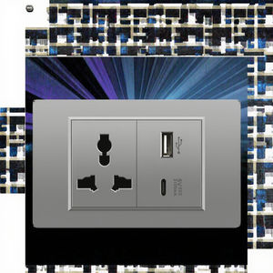 Adaptador de Enchufe Inteligente American Standard para Hogar, Enchufe de Pared con Doble USB, 3 Tomas de Corriente, 3.1A Tipo-C y 15A, Interruptor de Presión Ligero - Product Image 3