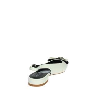 Ballerine Patrizia Pepe per Bambina, Bianche e Nere, Scarpe Basse con Design Slingback - Product Image 3