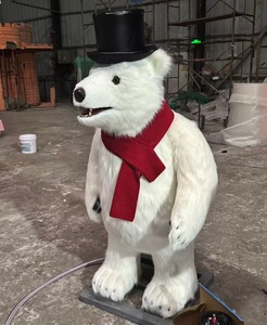 Oso Polar Animatrónico Realista <span class=keywords><strong>de</strong></span> Alta Calidad que Canta Canciones Navideñas para Parques <span class=keywords><strong>de</strong></span> Atracciones - Product Image 5