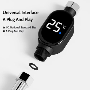 A0526 เทอร์โมมิเตอร์วัดอุณหภูมิฝักบัว LED อัจฉริยะรุ่นใหม่ วัดอุณหภูมิได้อย่างแม่นยำ ก๊อกน้ำสำหรับเด็ก เทอร์โมมิเตอร์วัดอุณหภูมิน้ำในครัวเรือน - Product Image 3