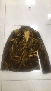 Traje <span class=keywords><strong>de</strong></span> <span class=keywords><strong>Mujer</strong></span> Verde Oliva <span class=keywords><strong>de</strong></span> Lujo <span class=keywords><strong>para</strong></span> <span class=keywords><strong>Fiesta</strong></span> <span class=keywords><strong>de</strong></span> <span class=keywords><strong>Noche</strong></span>, Trabajo o Eventos Formales, Chaqueta y Pantalones Anchos con Botones Retro - Product Image 4