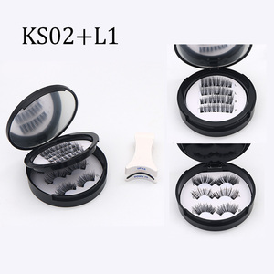 ชุดขนตาแม่เหล็ก 2 คู่ ไม่ต้องใช้กาว แบบ 3 มิติ ดูเป็นธรรมชาติ ใช้ซ้ำได้ พร้อมอุปกรณ์ติดขนตา - Product Image 1