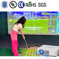 Simulateur multisports d'amusement en salle : golf et football