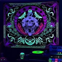 Art Esthétique Tenture Murale Décoration de Chambre Tapisseries Poster Art Brille Sous La Lumière Ultraviolette Tapisserie Fluorescente