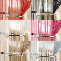 Rideau de ligne à franges en Jacquard doublée, vente en gros,