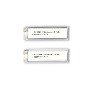 10c קצב פריקה Lipo סוללה 501447 280mah 3.7v נטענת ליתיום פולימר סוללה - Product Image 2