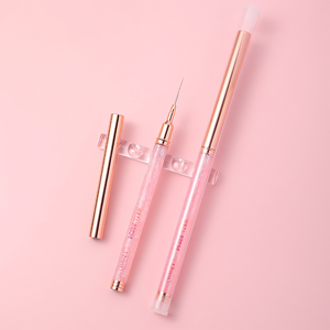 Nouvel ensemble portable <span class=keywords><strong>de</strong></span> stylos roses pour nail art, 5 pièces, pour <span class=keywords><strong>dessin</strong></span> <span class=keywords><strong>de</strong></span> lignes, peinture fine, traçage <span class=keywords><strong>de</strong></span> lignes et outils <span class=keywords><strong>de</strong></span> fleurs - Product Image 1