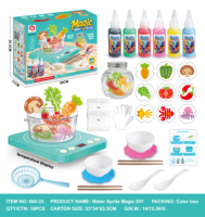 Kit DIY STEM Magic Water Elf, jouet aquatique en gel 3D fait main avec boîte de rangement, jouet éducatif artisanal emballé pour la vente au détail