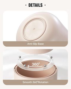 OEM & OED, Design professionale <span class=keywords><strong>porta</strong></span> pennelli trucco personalizzato 360 ° rotante con coperchio antipolvere, materiale impermeabile, 7 scomparti - Product Image 6