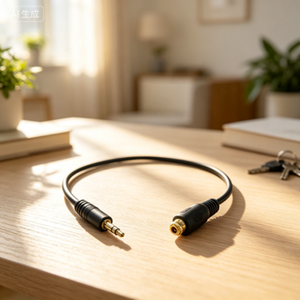 Câble adaptateur <span class=keywords><strong>audio</strong></span> plaqué or 3,5 mm mâle vers RCA femelle avec écrou de blocage, rallonge stéréo pour autoradio et home cinéma - Product Image 3