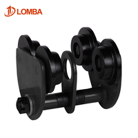 Pièces OEM personnalisables Chariot à poutre de 1t à 20t Chariots et palans à quatre roues à traction manuelle Chariot manuel avec roue à quatre roues
