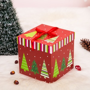 Reusable <b>Christmas</b> Decorations <b>Christmas</b> Pile Head Gift <b>Box</b> Atmosphere Furnishing Supplies for Home Decoration - Product Image 1