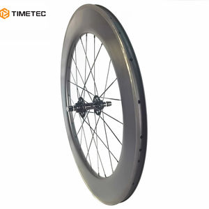 トラックバイク カーボンホイール ピスト ホイールセット 60mm 82mm ハイト クリンチャー ダブルコグハブ シングルスピード 自転車 クリンチャーホイールセット - Product Image 2