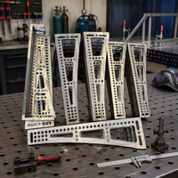 Nouvelle table de soudage 3D à revêtement nitridé, support en fer cornière, fixations réglables, roulements en acier, fabrication métallique de précision robuste