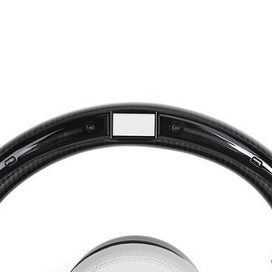 Volant de voiture LED en fibre de carbone <span class=keywords><strong>M</strong></span> Sport en cuir blanc personnalisé pour <span class=keywords><strong>BMW</strong></span> F10 F20 F22 F30 F80 F82 F87 X5 F15 X5M F95 X6M E93 - Product Image 6