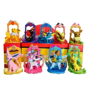 Eevee Familien-Mystery-Box-Set PVC märchenhandwerk-Spielzeug Pokemond Eevee-Sammlung Geburtstagsgeschenk Kinder