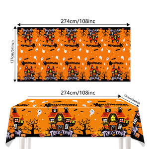 Nuovo Set di Articoli per Feste <span class=keywords><strong>a</strong></span> <span class=keywords><strong>Tema</strong></span> <span class=keywords><strong>Halloween</strong></span>, Decorazioni per Compleanno, Accessori Horror, Piatti di Carta, Tovaglioli, Tovaglia, Bicchieri, Striscioni Personalizzati - Product Image 5
