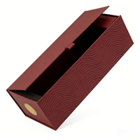 Custom Size Recyclable Champagne Bottle Thin Cardboard Box Wine Box Luxury Customized Boxes for 80 ml Wine Bottles