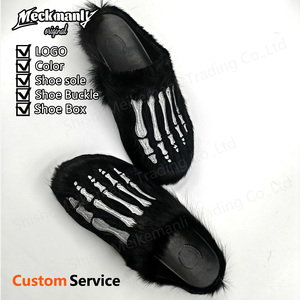 Chaussons en peluche moelleux de qualité supérieure 2026, antidérapants, chauds, design personnalisé, pour homme - Product Image 2