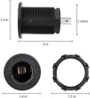 Chargeur de voiture USB Type A étanche YUJIE 12-24V, prise allume-cigare pour voitures, bateaux et motos