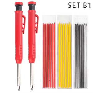 Kit de crayons de charpentier mécaniques à trou profond en plastique durable pour le travail du bois, personnalisable (DIY, OEM) - Product Image 5