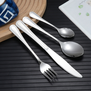 Royal Stainless Steel Cutlery <strong>Set</strong> <strong>with</strong> Silver Handle <strong>Flatware</strong> <strong>Set</strong> <strong>with</strong> <strong>Stand</strong> for Kitchens for Christmas Holidays - Product Image 3