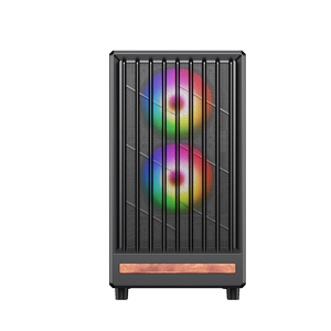 Tốt Nhất Bán Chất Lượng Cao Máy Tính Để Bàn Chơi Game PC Trường Hợp HD USB3.0 ATX Trường Hợp Máy Tính Với Thiết Kế Bằng Gỗ Và Ba Cầu Vồng Fan Hâm Mộ - Product Image 2