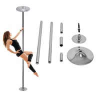 Perche de danse X Dance chromé Portable, 45mm, nouveauté (rotation/statique)