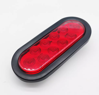Led Rouge Ovale Scellé Clignotant Arrêt Feu Arrière Camion Remorque Bateau Kit