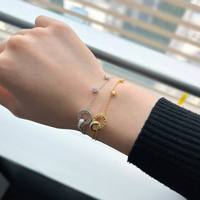 Inspirational classico minimalista signore gioielli Sterling Ag 925 argento infinito Billie Bijoux bracciale regalo di san valentino