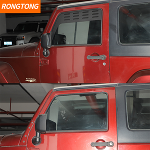 車用アルミ合金製フロントウィンドウルーバーベントパネル ジープラングラー2ドア/4ドア2007-2017 自動車部品 - Product Image 3