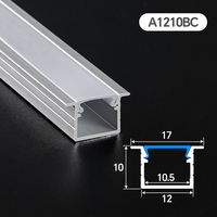 Profils en aluminium LED d'extrusion directe d'usine, profil en aluminium pour cuisine, profil LED, profil en aluminium pour éclairage de plafond LED