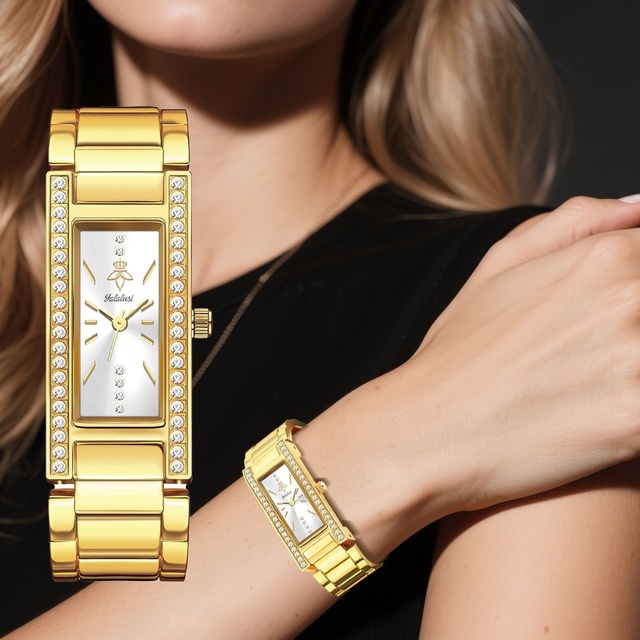 Women's Quartz Watch with Stainless Steel Case - Elegant Bracelet Timepiece, Waterproof Analog Wristwatch for Daily Wear