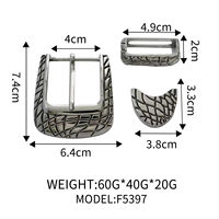 Boucles de ceinture western en alliage de zinc personnalisées en gros avec strass et cristaux pour hommes