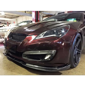 Lame de pare-chocs avant en carbone style RS, séparateur avant, spoiler de menton pour Hyundai Genesis Coupé 2009-2011 - Product Image 3
