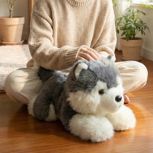 Jouets en peluche pour chiens Alaskan Malamute avec son de aboiement réaliste, pattes en caoutchouc souple, faible MOQ - Product Image 4