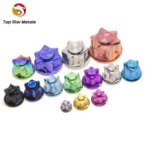 Titst Titan Hex rãnh hạt m6/m8/M10/M12/M14/M16 mặt bích hạt cho xe máy xe đạp xe mặt bích Nut phụ kiện - Product Image 4