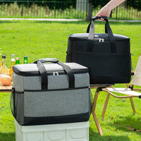 Sac isotherme personnalisé avec logo, sac à lunch thermique réutilisable en Oxford, imperméable pour le travail, les pique-niques, vente en gros