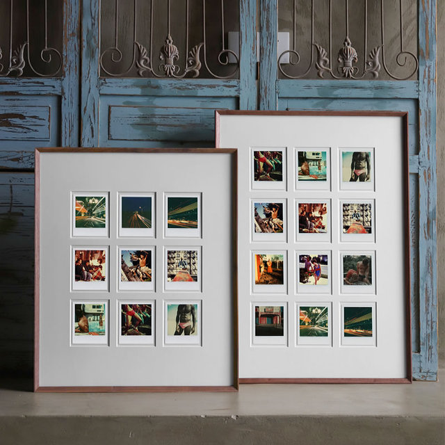 Solid Wood Creative Classical DIY Print Wall-Hanging Photo Frame for Couples Gift with Multiple Combinations A3/A4 Sizes