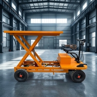 Plateforme élévatrice électrique pour batteries de véhicules électriques, chariot mobile de levage de moteurs pour le retrait et l'installation de batteries