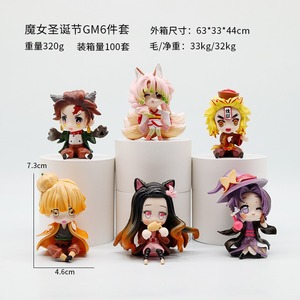 Adorables Figuras <span class=keywords><strong>de</strong></span> Acción <span class=keywords><strong>de</strong></span> Demon Slayer con Diseño <span class=keywords><strong>de</strong></span> Dibujos Animados, Accesorios al por Mayor, Muñecos 3D, Adornos para Coche, Regalos para Niños - Product Image 3